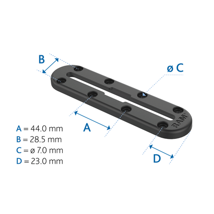 RAM Mounts Tough-Track-Schiene 127 mm RAPTRACKA5U - Hischier Auto AG