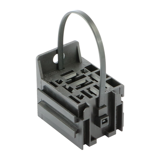 Sockel zu Minirelais universal mit Kabelbinderbef. RL700001/KB