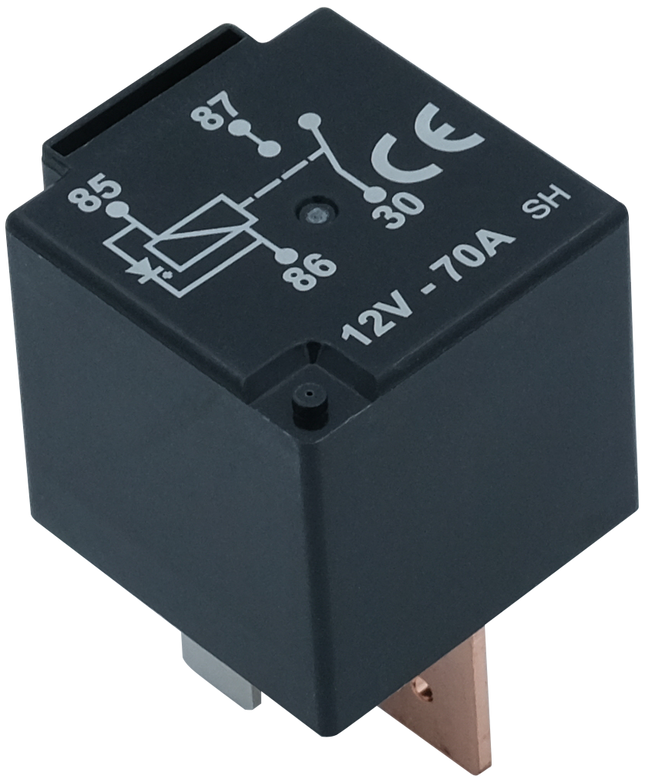 Mini-Powerrelais mit Diode 12 V 70 A