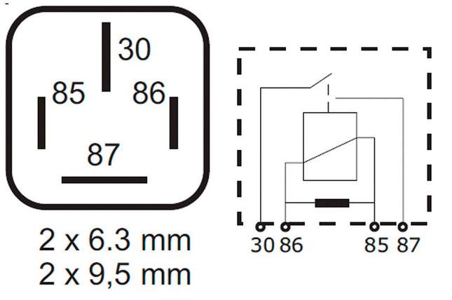 Mini-Powerrelais mit Widerstand 24 V 70 A