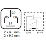 Mini-Powerrelais mit Widerst. 12 V 70A RLACS4/12R