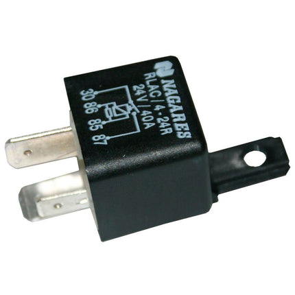 Mini-Powerrelais mit Widerstand 24 V 40 A