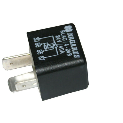 Mini-Powerrelais mit Widerstand 24 V 40 A