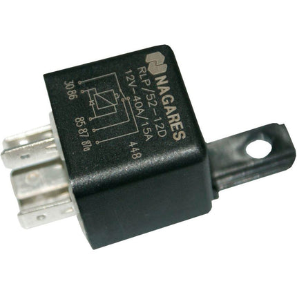 Mini-Relais Wechsler mit Diode 12V mit Halter