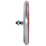 WEGU Rückstrahler rot mit Alu-Rahmen ø80mm RM08rt