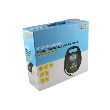 Ring: digitale 50mm Akku-Reifenpumpe 12 V, 15 A, 180 W - 1 - Stück Diverse