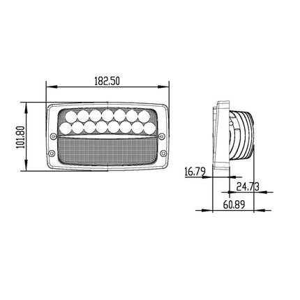 LED-Einbau-Arbeitsscheinwerfer 5’700 lm - 1 - Stück Diverse