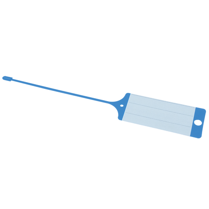 PP-Etikette blau/weiss beschriftbar