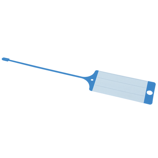 PP-Etikette blau/weiss beschriftbar