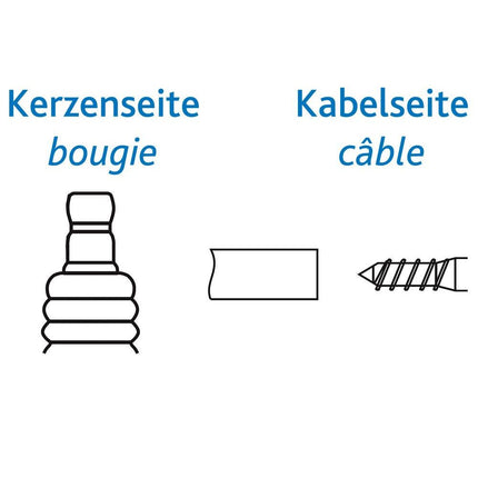 BBT Kerzenstecker SAE/ Holzschr. sz.