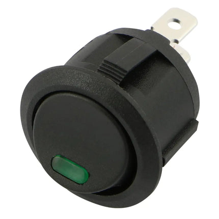 Schalter rund mit LED grün Ein-Aus 12/24V - 1 - Stück Diverse