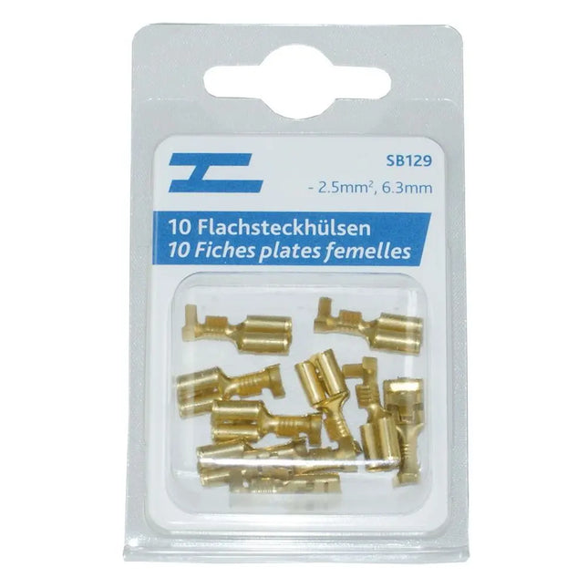 Flachsteckhülsen blank 6.3mm - 1 - Stück Diverse