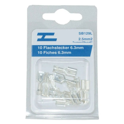 Flachsteckhülsen versilbert 6.3mm - 1 - Stück Diverse