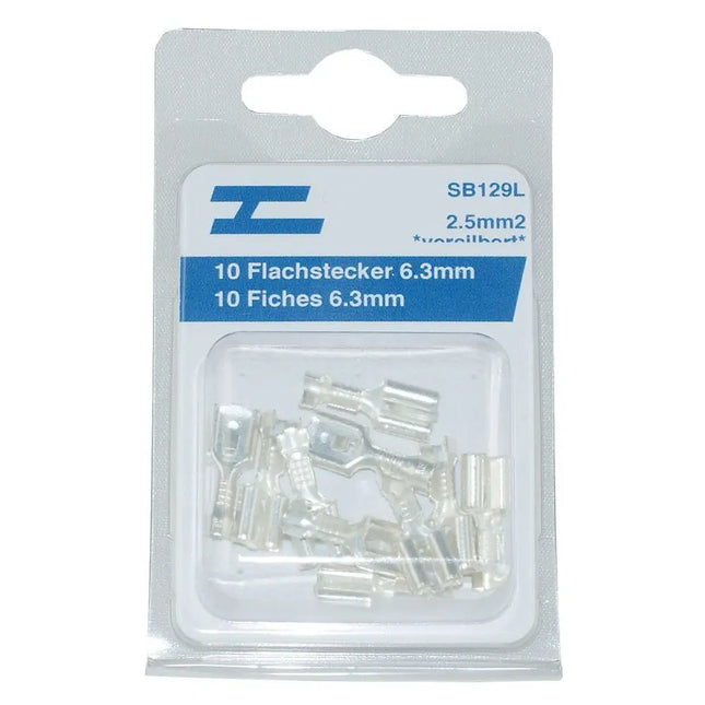 Flachsteckhülsen versilbert 6.3mm - 1 - Stück Diverse