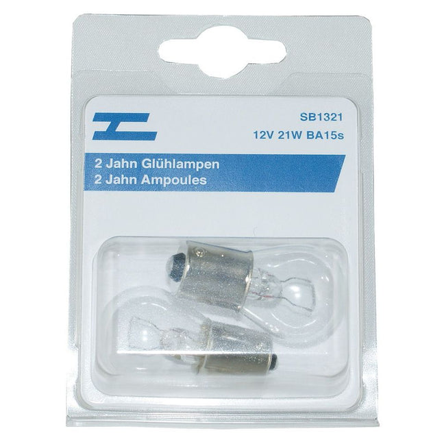 2 Jahn Glühlampe Ba15s 12V.21W 1009 SB1321