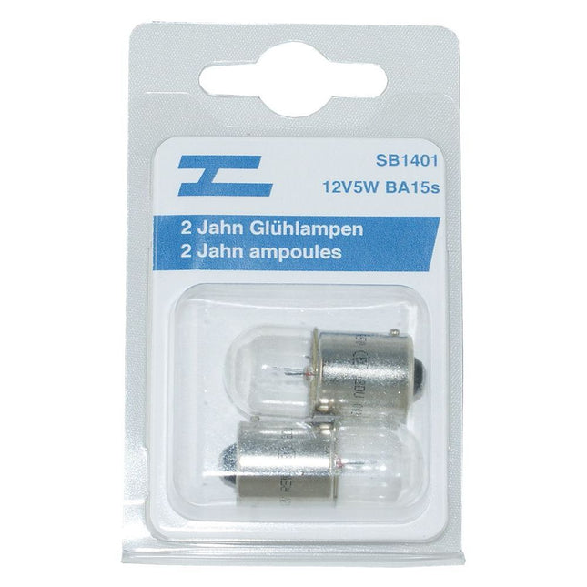 2 Jahn Glühlampe Ba15s 12V.5W 1011 SB1401