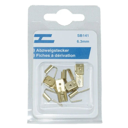 Abzweigstecker blank 6.3mm - 1 - Stück Diverse