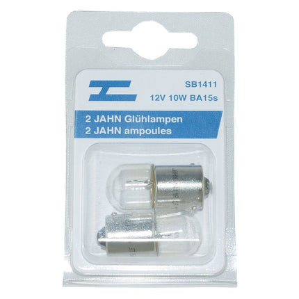 2 Jahn Glühlampe Ba15s 12V/10W SB1411