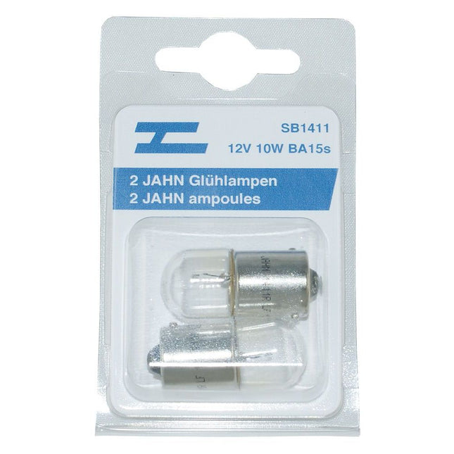 2 Jahn Glühlampe Ba15s 12V/10W SB1411
