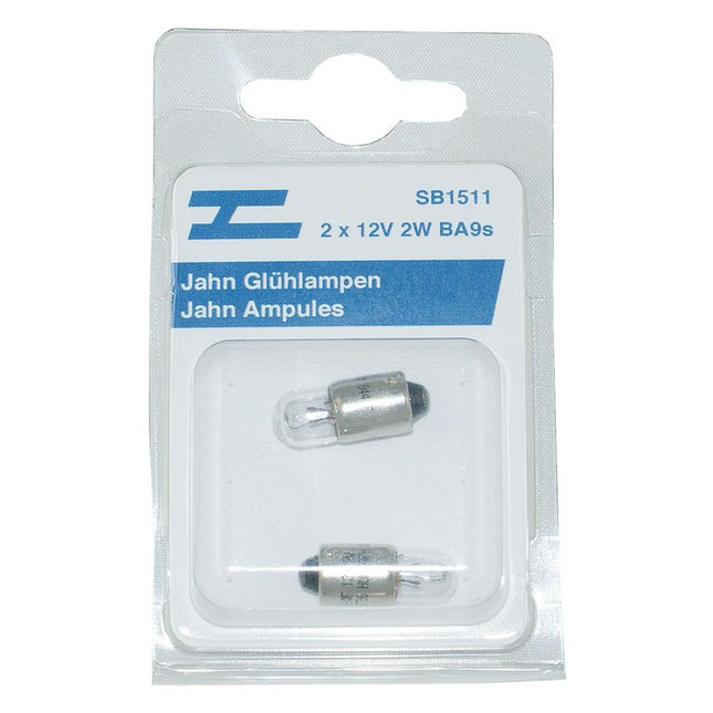 2 Jahn Glühlampe Ba9s 12V/2W SB1511