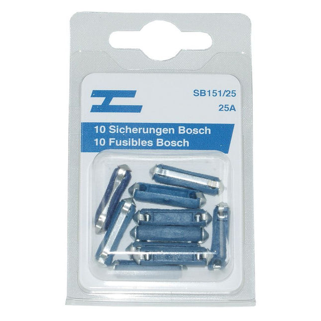 Sicherungen Bosch 10x 25 Amp.