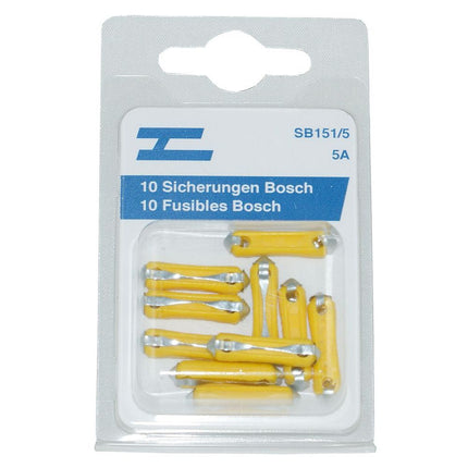 Sicherungen Bosch 10x 5 Amp.