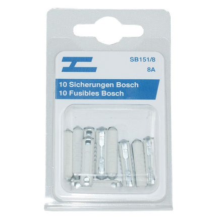 Sicherungen Bosch 10x 8 Amp.