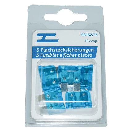 Flachstecksicherungen 5 x 15 Amp. - SB162/15 - 1 - Stück Diverse