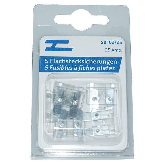 Flachstecksicherungen 5 x 25 Amp. - 1 - Stück Diverse