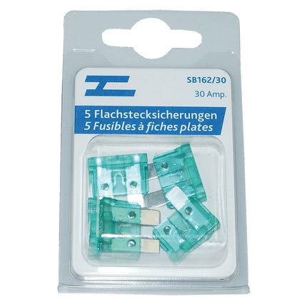 Flachstecksicherungen 5 x 30 Amp. - 1 - Stück Diverse