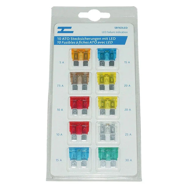 Stecksich. ATO-LED assort. 10 Stk. - 1 - Stück Diverse