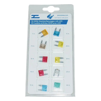 MINI Stecksich. LED assort. 10 Stk. - 1 - Stück Diverse