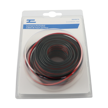 10m Lautsprecherkabel 2x0.75 sz-rt, 10m