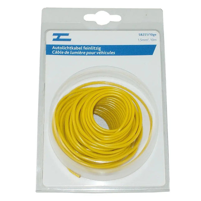 Autolichtkabel 1.5 mm2, 10m gelb - 1 - Stück Diverse