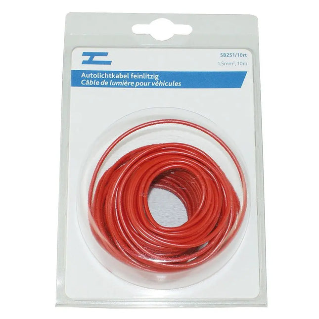 Autolichtkabel 1.5 mm2, 10m rot - 1 - Stück Diverse