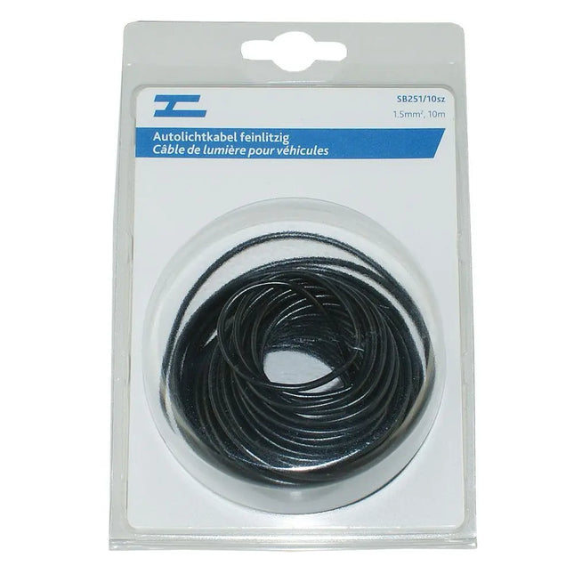 Autolichtkabel 1.5 mm2, 10m schwarz - 1 - Stück Diverse