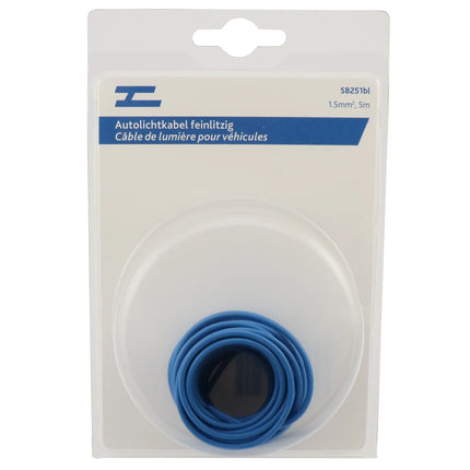 Autolichtkabel 1.5 mm2, 5m blau - 1 - Stück Diverse