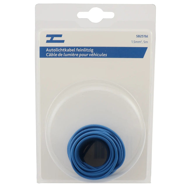 Autolichtkabel 1.5 mm2, 5m blau - 1 - Stück Diverse