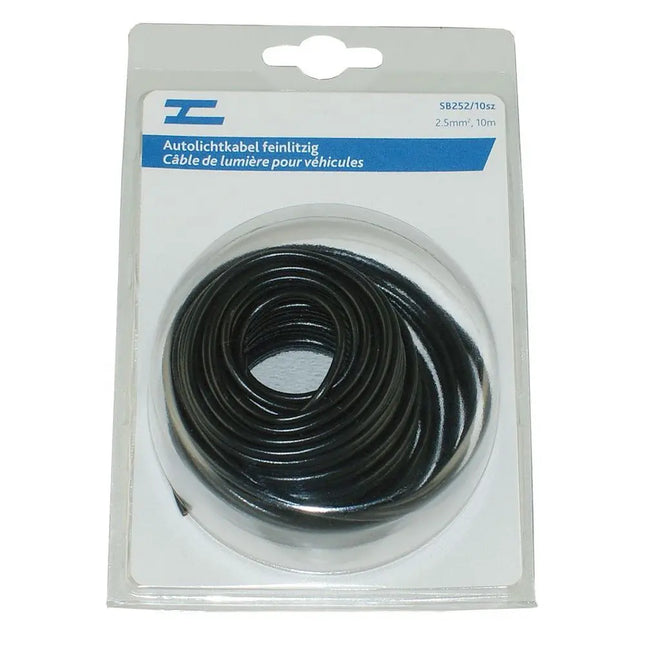 Autolichtkabel 2.5 mm2, 10m schwarz - 1 - Stück Diverse