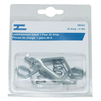 Ladeklemmen blank 1 Paar 25 Amp. - 1 - Stück Diverse