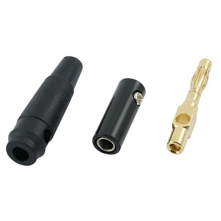 Bananenstecker 2 Paar schwarz ø 4mm - 1 - Stück Diverse