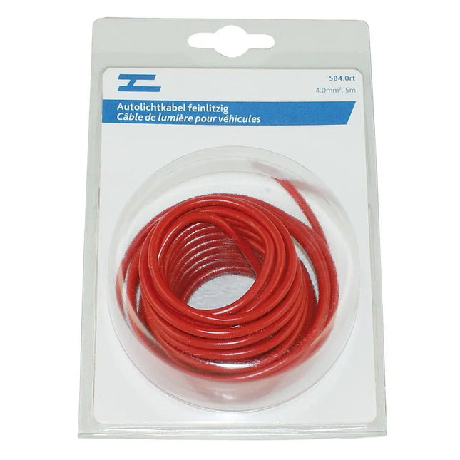 Autolichtkabel 4.0 mm2, 5m rot - SB4.0rt - 1 - Stück Diverse