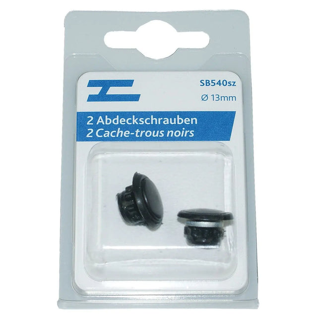 Abdeckschrauben schwarz 2 Stk ø13mm - 1 - Stück Diverse