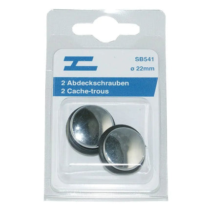 Chrom-Abdeckschrauben 2 Stk ø22mm - 1 - Stück Diverse