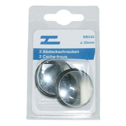Chrom-Abdeckschrauben 2 Stk Ø 30 mm - 1 - Stück Diverse