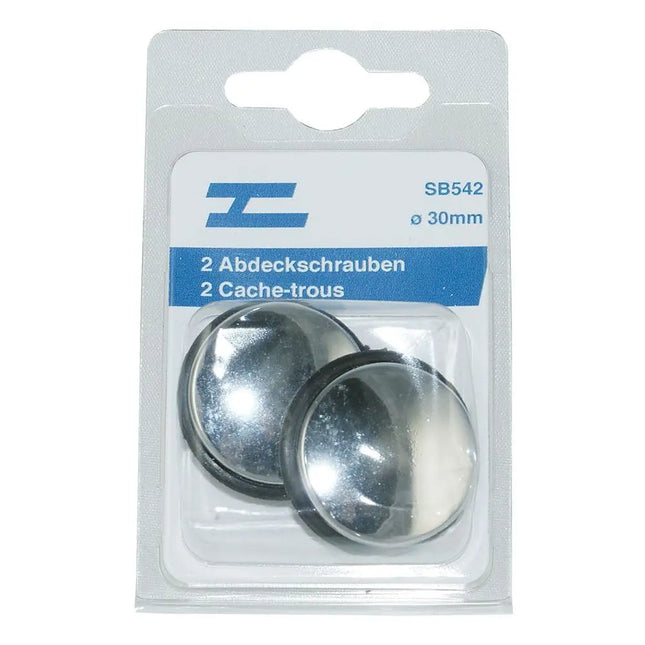 Chrom-Abdeckschrauben 2 Stk Ø 30 mm - 1 - Stück Diverse
