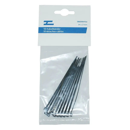 Set à 10 Kabelbinder 2.5x100mm schwarz - 1 - Stück Diverse