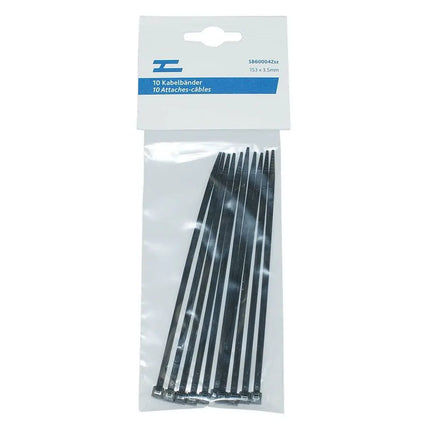 Set à 10 Kabelbinder 3.5x140mm schwarz - 1 - Stück Diverse