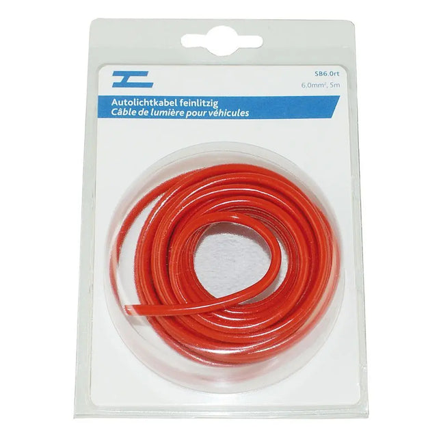 Autolichtkabel 6.0 mm2, 5m rot - 1 - Stück Diverse