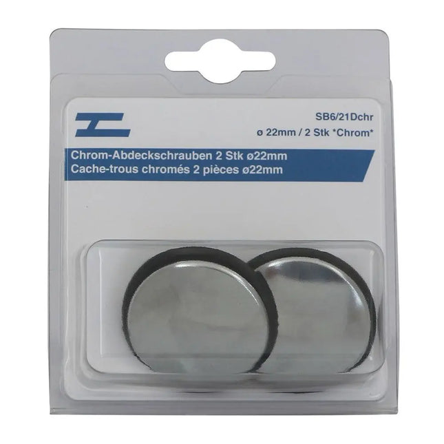 Chrom-Abdeckschrauben 2 Stk ø 40mm - 1 - Stück Diverse